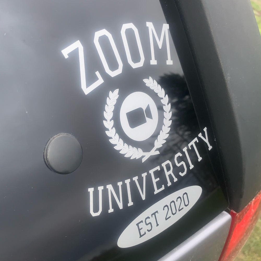 Zoom University Window Decal